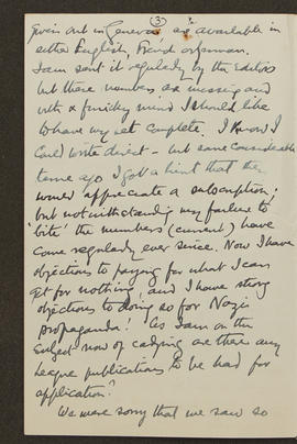 Letter from John Marcus O'Sullivan to Seán Lester, p0003