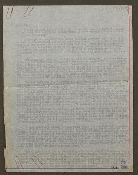 Letter from Arthur Sweetser to Seán Lester, p0001