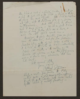 Letter from Stephen Gwynn to Seán Lester, p0002