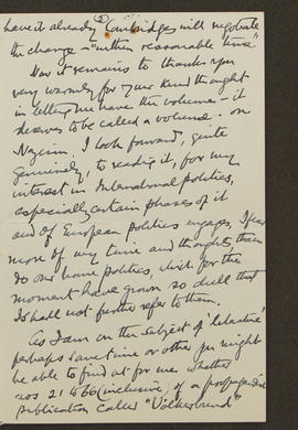 Letter from John Marcus O'Sullivan to Seán Lester, p0002