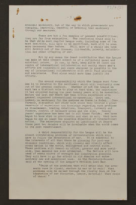 League of Nations Information Section: extracts from speeches, p0005