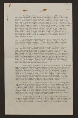 League of Nations Information Section: extracts from speeches, p0006