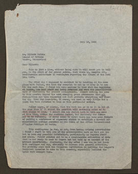Letter from Seán Lester to Elliott Felkin, p0001