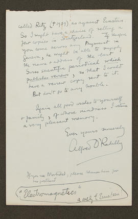 Letter from Alfred O'Rahilly to Seán Lester, p0002