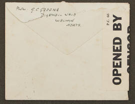 Letter from GE [?Geoffrey Conyngham] Greene to Seán Lester, p0004